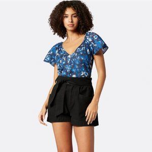 NWT Joie short-sleeve cotton blouse, size M